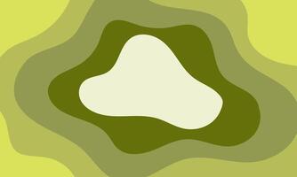 Colorful abstract background with wavy lines in green colors. vector