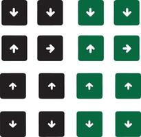 minimalist design, black and green vector