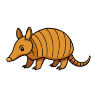 Armadillo, shell features a distinctive segmented pattern png