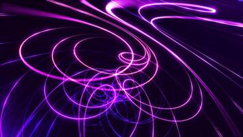 High tech particle background, swirling surface of dots forming complex spiral structure. Sci-fi digital space, particles form lines and high tech rotating spirals. Abstract background. video