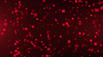 Abstract futuristic background with flying geometric figures of squares, data flow. seamless loop video