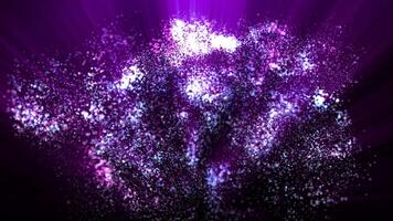 Abstract particles background, neon moving particles, colorful liquid particles like jellyfish, colorful particles background, bright background with glowing particles video