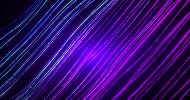 Abstract artistic bright particle lines on motion light wave background. digital dynamic particle waves. Seamless loop 4k . Screensaver video