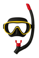 Snorkeling Mask and Snorkel Set Isolated on Transparent Background, png