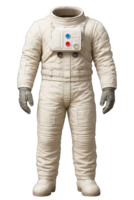 Classic Astronaut Suit Front View Without Helmet Isolated on Transparent Background, png