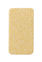 Raw Tempeh Soybean Block Isolated on Transparent Background, png