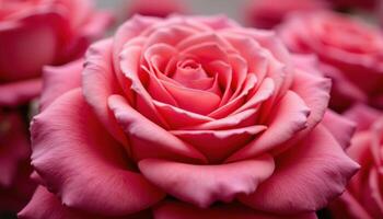 blooming colored petals, nature gift of love, macro floral detail, romantic feeling photo