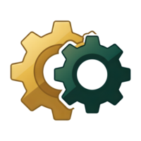 Interlocking Gears Synergy of Efficient Processes and Systems png