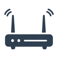 High-Speed Wireless Network Router Connection Icon png
