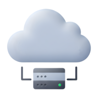 Secure Cloud Server Network Infrastructure Connection png