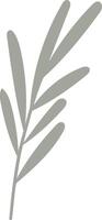 Leaf tropical, healthy product, healthy life element, cartoon style, vector