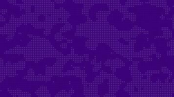 Purple halftone pattern with gradient dots creating a dynamic design suitable for background video