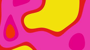 abstract design showcasing colorful shapes with vibrant pink and yellow tones suitable for background video