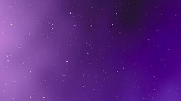 A dreamy purple gradient background featuring soft glowing dots and star-like particles suitable for background video