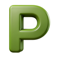 elegant energetic impressionist Crisp edges, symmetrical P in olive green. Flat color, clean lines with Scalable Design. artisan png