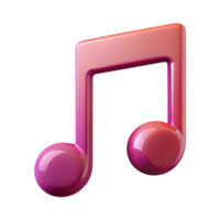 timeless mid-century Clean lines forming a music note. Flat color, sharp edges. with Scalable Design. 8K png