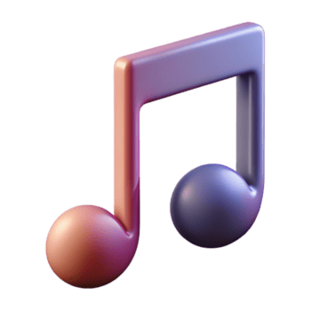 incontaminato giocoso Vintage ▾ astratto musica Nota simbolo. pulito linee, minimo disegno, con scalabile design. dettagliato png