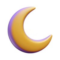 impressive ethereal futuristic Flat color monoline crescent moon. Clean lines, minimal, crisp edges with Scalable Design. fine detail png