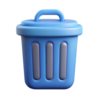 timeless impressionist Trash can icon. Clean lines, minimal design, flat color. with Scalable Design. top-tier png