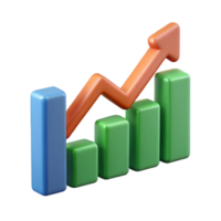 sought-after bohemian Upward trending arrow chart with three data points. Crisp edges, single-weight stroke with Scalable Design. gallery standard png
