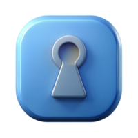 fascinating dramatic elegant Minimalist keyhole icon. Crisp edges, single-weight stroke, with Scalable Design. studio quality png