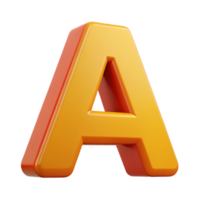 romantic radiant Letter A in a simple sans-serif font. Geometric, flat color, with Scalable Design. genuine png