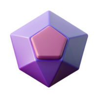 pristine geometric Pentagon shape with a central pentagon. Crisp edges, symmetrical, flat color with Scalable Design. ultra HD png