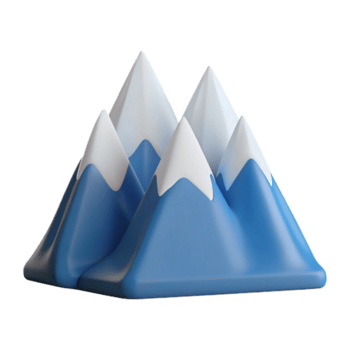 harmonieux enchanteur évolutif silhouette de une Montagne gamme. minimal conception, plat couleur, croustillant bords avec évolutif conception. raffiné png