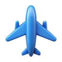 memorable geometric Clean lines airplane icon with minimal design, flat blue color, crisp edges with Scalable Design. impeccable png