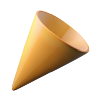 romantic sumptuous Geometric, scalable design of a cone. Single-weight stroke, flat color with Scalable Design. sharp png