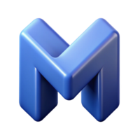 harmonious immaculate Minimal logo featuring a stylized letter M . Clean lines, with Scalable Design. genuine png