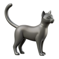 majestic acclaimed Silhouette of a playing cat. Clean lines, with Scalable Design. png