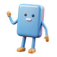 majestic whimsical impressionist Upright rectangle character with thin arms and legs. Clean lines, flat color, with Scalable Design. original png