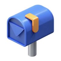 joyful impressive Isometric mailbox. Minimal, crisp edges, flat color. with Scalable Design. professional png