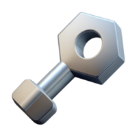 mysterious sumptuous Geometric key icon with crisp edges, flat silver color, minimal design with Scalable Design. crisp png