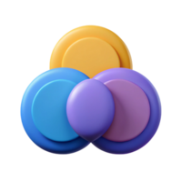 majestic reflective gothic Symmetrical arrangement of three circles. Minimal design, flat color with Scalable Design. gallery standard png