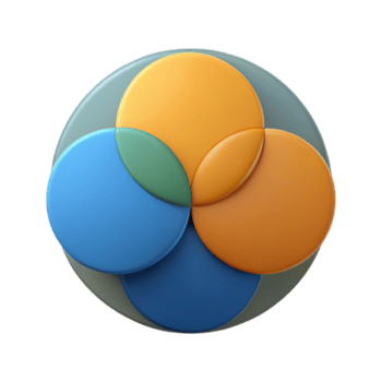 wonderful coveted Venn diagram with overlapping circles. Geometric, scalable design, minimal with Scalable Design. png