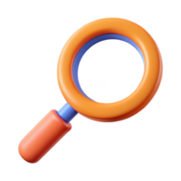 peaceful dazzling Minimalist magnifying glass symbol. Clean lines, single-weight stroke with Scalable Design. flawless png