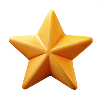 espectacular elegante simétrico isométrica estrella con agudo puntos y un oro color con escalable diseño. lujo png