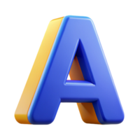 striking tranquil artistic Letter A in a simple sans-serif font. Geometric, flat color, with Scalable Design. high quality png