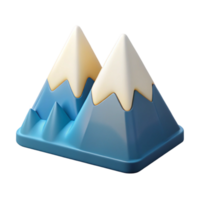 pristine passionate surreal Stylized mountain range icon. Minimal design, flat color, with Scalable Design. crisp png