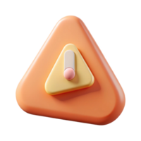 hypnotic inspired Triangular badge with exclamation point, clean lines, flat peach with Scalable Design. png