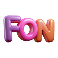 stunning baroque The word FONT with rounded corners. Flat color, single-weight stroke with Scalable Design. elite png