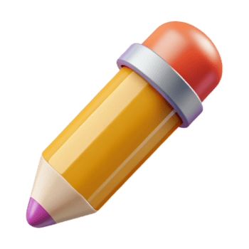 sumptuous classic Flat color pencil icon with symmetrical design. Single-weight stroke with Scalable Design. high resolution png