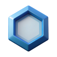 memorable futuristic Geometric hexagon shape. Crisp edges, flat color, single-weight stroke with Scalable Design. professional png
