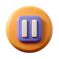 sumptuous peaceful artistic Crisp edges, flat color PAUSE icon. Minimal design with Scalable Design. authentic png