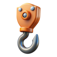 notable impressionist Scalable of a crane hook. Single-weight stroke, crisp edges with Scalable Design. perfect clarity png