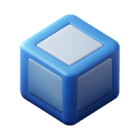 harmonious beautiful Geometric cube icon. Single-weight stroke, crisp edges. Flat color, minimal design with Scalable Design. handcrafted png