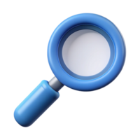 vibrant dynamic abstract A minimal magnifying glass symbol. Crisp edges, with Scalable Design. perfect clarity png