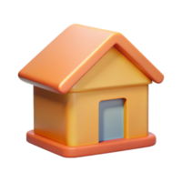 immaculate avant-garde House character with a square base and triangular roof. Flat color, minimal design with Scalable Design. crisp png